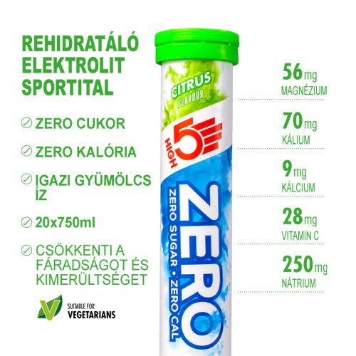 ZERO Sport Citrus (20 tabletta/fiola)