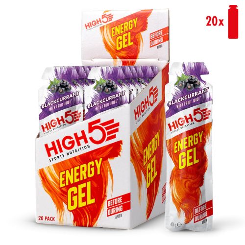 High5 Energy Gel – Feketeribizli 20x40g