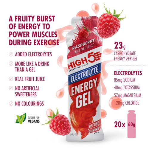 Energy Gel Electrolyte – Málna 60g