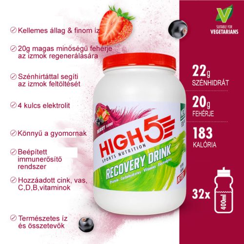 Új! Recovery Drink Nyárigyümölcs 1,6Kg (32 adag)